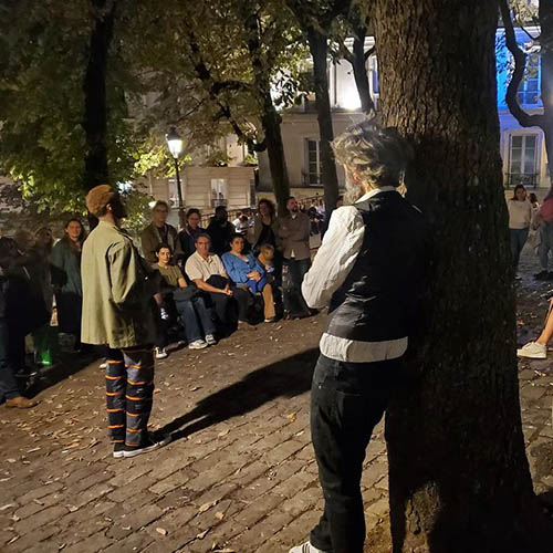 La scène du Chat noir à Montmartre