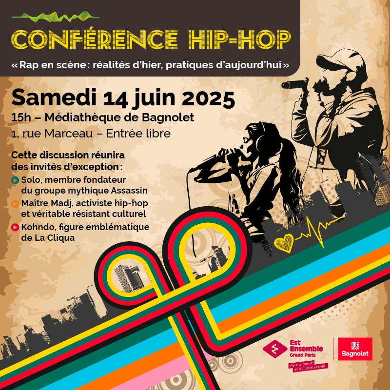 Conférence sur le hip-hop à la médiathèque de Bagnolet