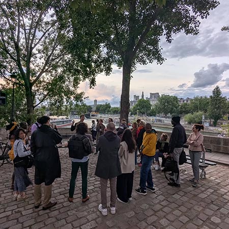 Apéro oratoire au bord de Seine pour les membres de l’AFPAO