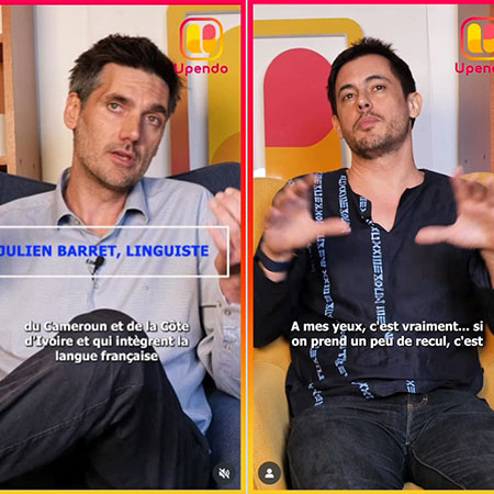 Interviewé sur le média social Upendo