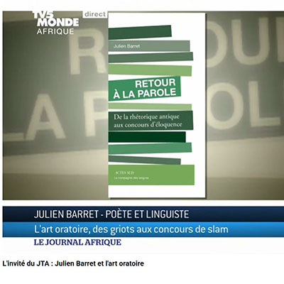 Invité du JT Afrique de TV5MONDE