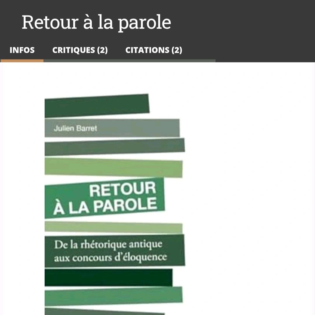 Les critiques de mon nouveau livre sur Babelio