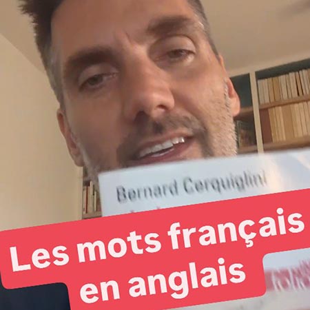 Les mots français en anglais