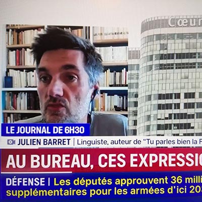 Sur LCI pour parler des mots à la mode au bureau