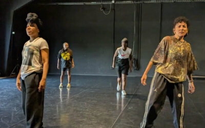 En résidence de création au Centre chorégraphique de Rennes avec des danseuses hip hop
