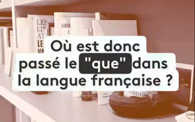 J&rsquo;analyse pour France Info la disparition du « que » chez les jeunes